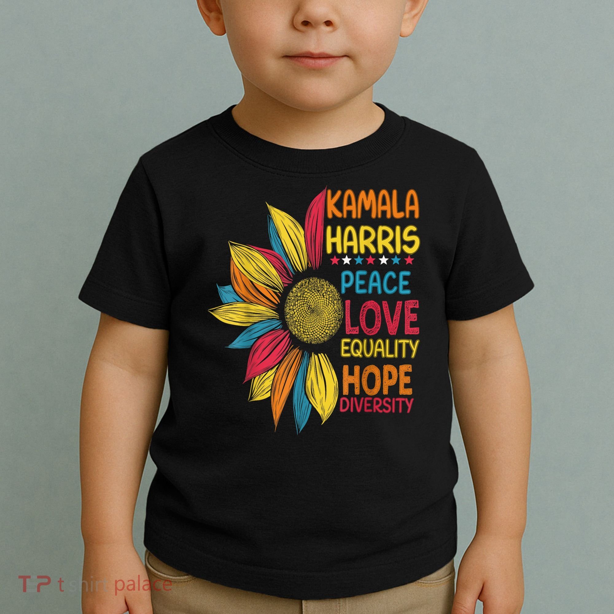 Kamala Harris Peace Love Equality Hope Diversity Toddler T-Shirt