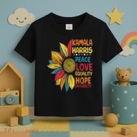 Kamala Harris Peace Love Equality Hope Diversity Toddler T-Shirt thumb 3