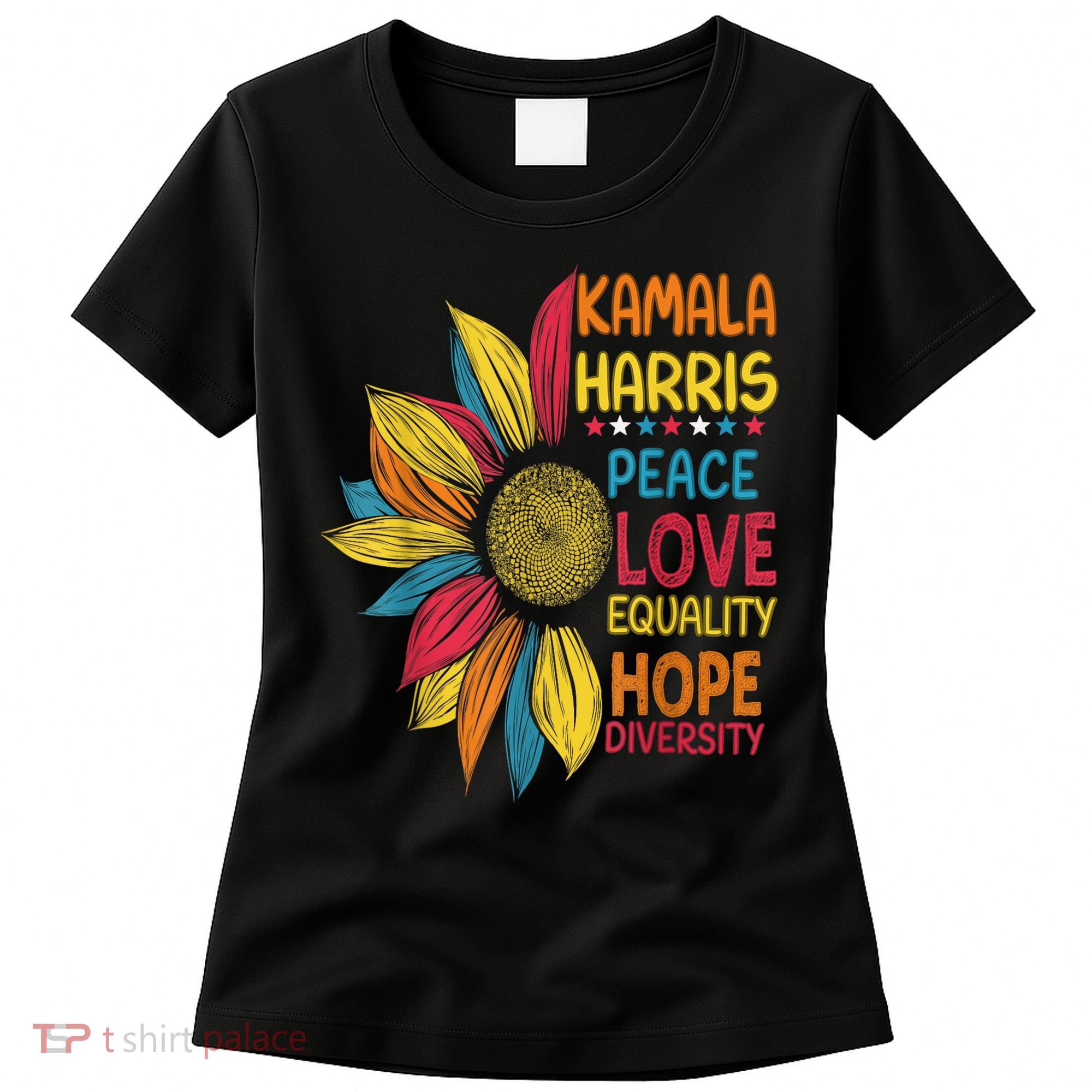 Kamala Harris Peace Love Equality Hope Diversity Women's T-Shirt