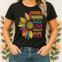 Kamala Harris Peace Love Equality Hope Diversity Women's T-Shirt thumb 2