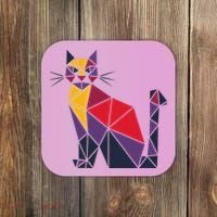 Kamala Harris Quilted 2024 Cat Lady Coaster thumb 0