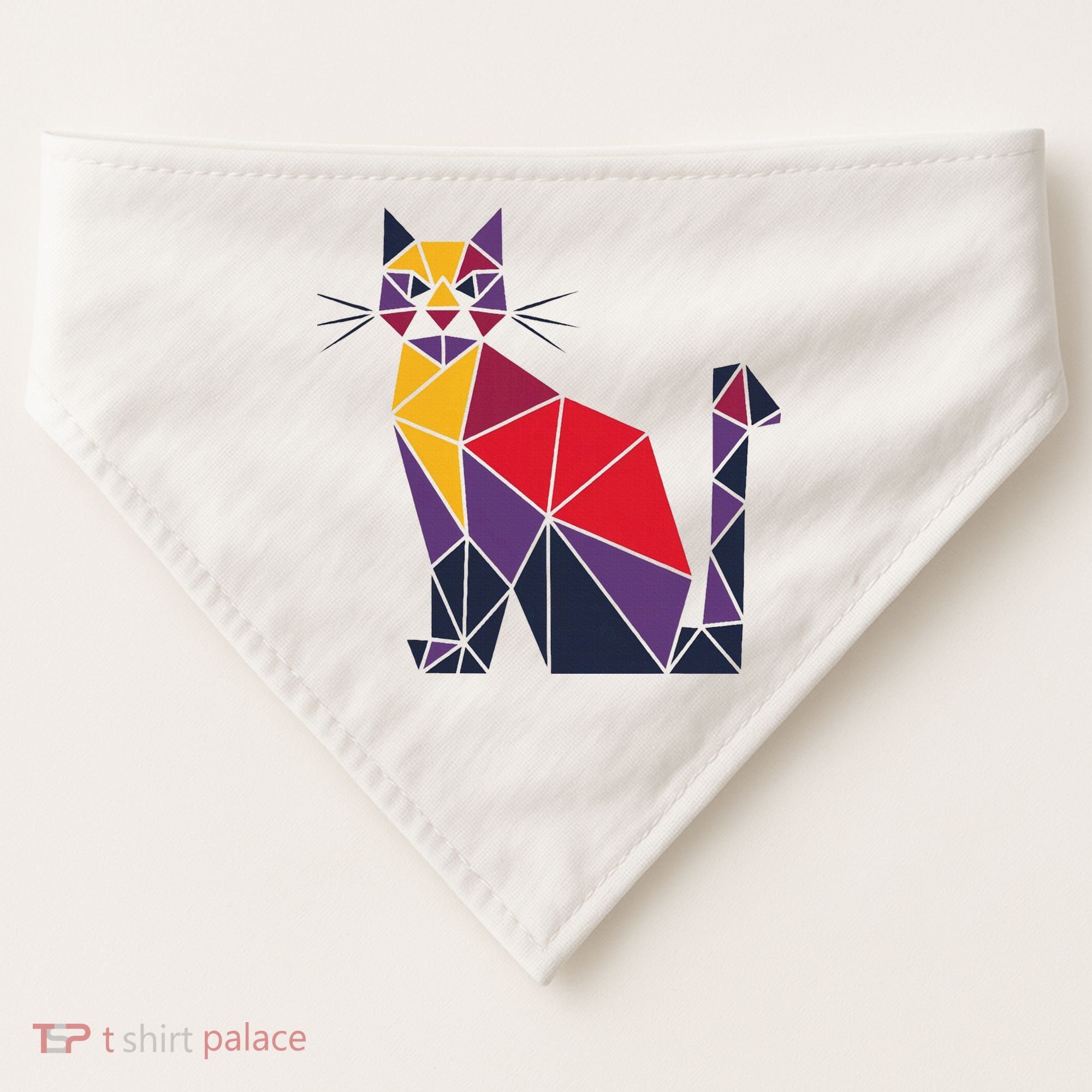Kamala Harris Quilted 2024 Cat Lady USA-Made Doggie Bandana