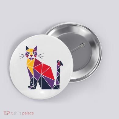 Kamala Harris Quilted 2024 Cat Lady Button