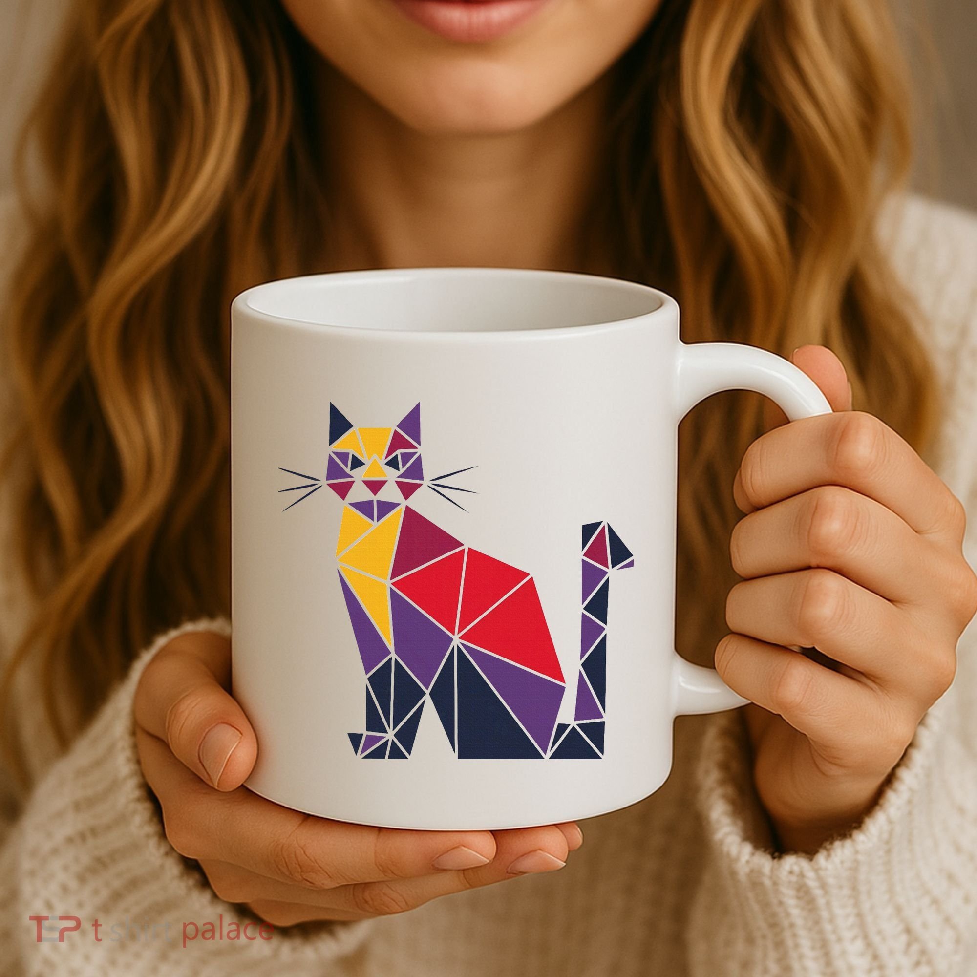 Kamala Harris Quilted 2024 Cat Lady Coffee Mug