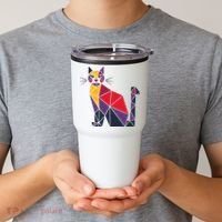 Kamala Harris Quilted 2024 Cat Lady Tumbler thumb 2