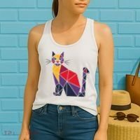 Kamala Harris Quilted 2024 Cat Lady Women's Tank Top thumb 2