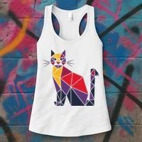 Kamala Harris Quilted 2024 Cat Lady Women's Tank Top thumb 3