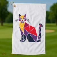 Kamala Harris Quilted 2024 Cat Lady Golf Towel thumb 1