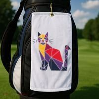Kamala Harris Quilted 2024 Cat Lady Golf Towel thumb 2