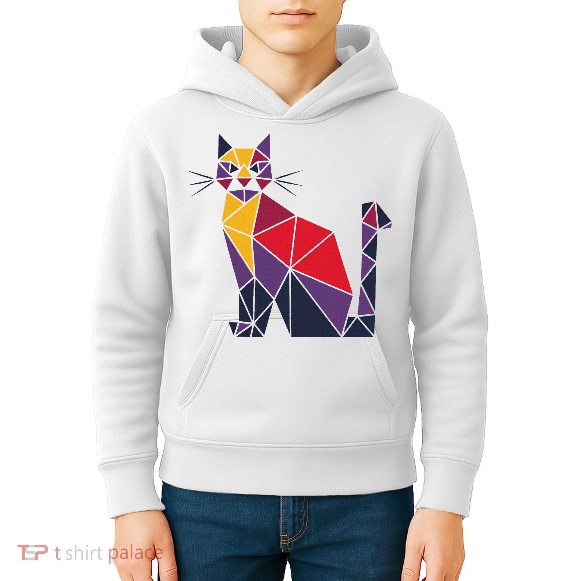 Kamala Harris Quilted 2024 Cat Lady Kids Hoodie