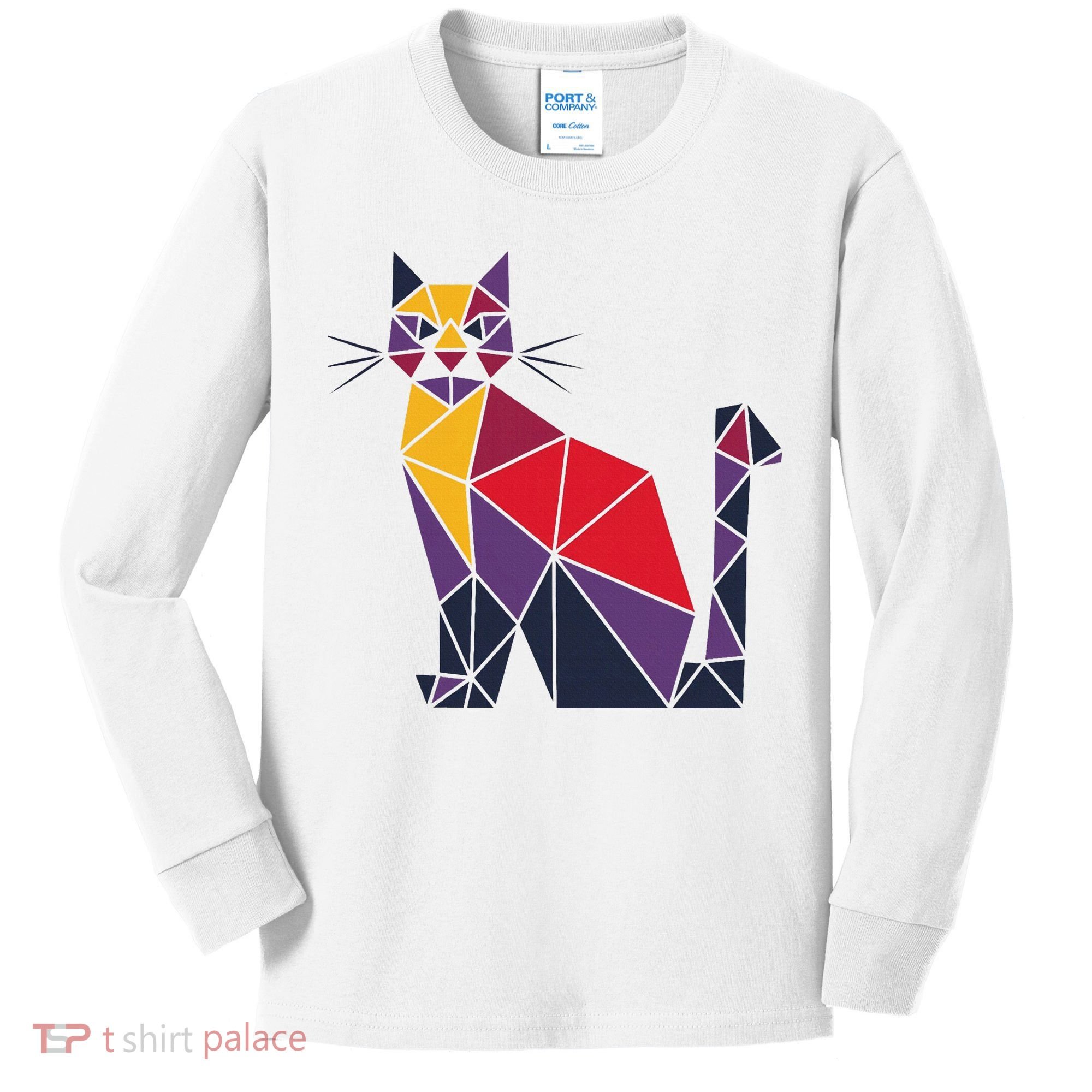 Kamala Harris Quilted 2024 Cat Lady Kids Long Sleeve Shirt