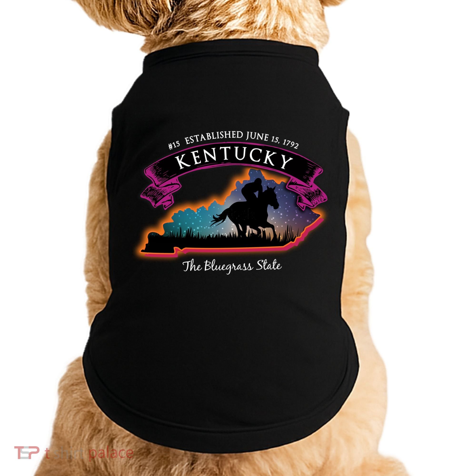 Kentucky Horse Racing Souvenir Great Gift Doggie Tank