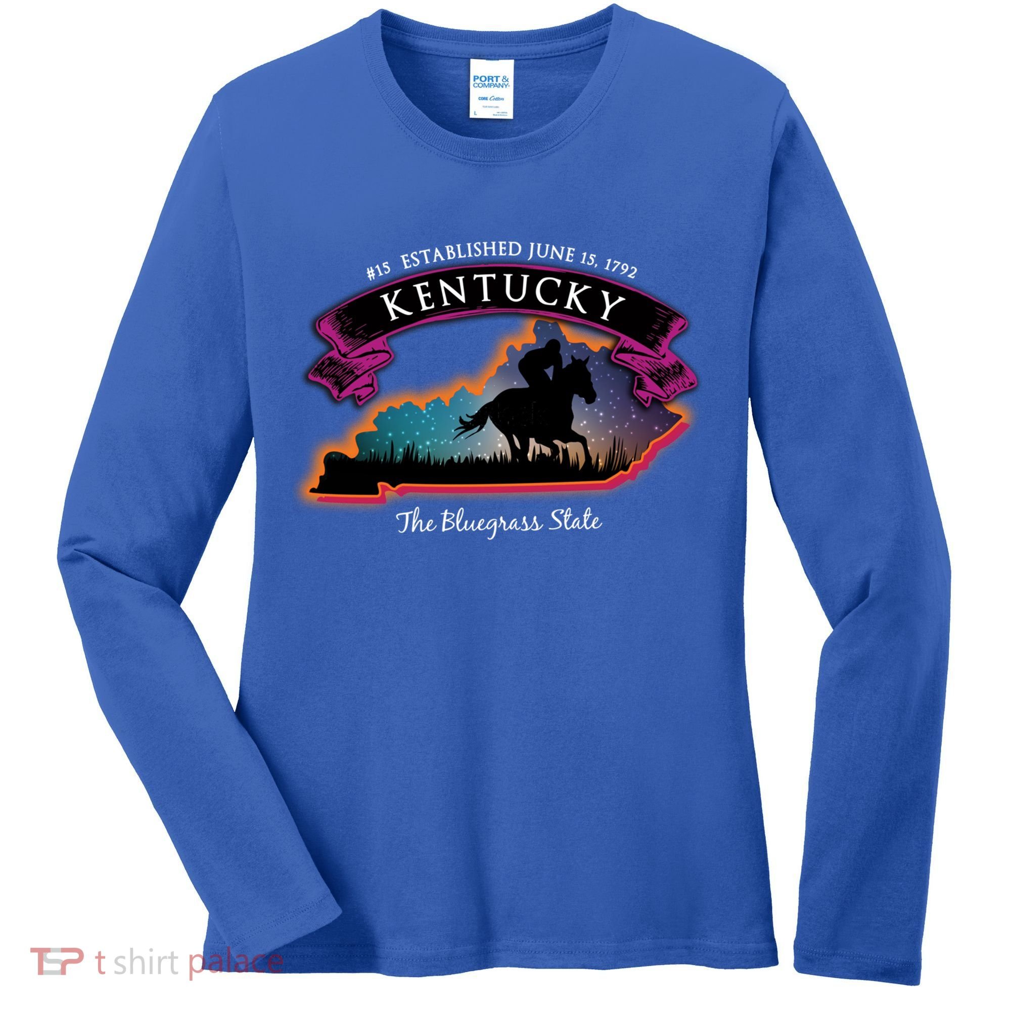 Kentucky Horse Racing Souvenir Great Gift Women's Long Sleeve Shirt