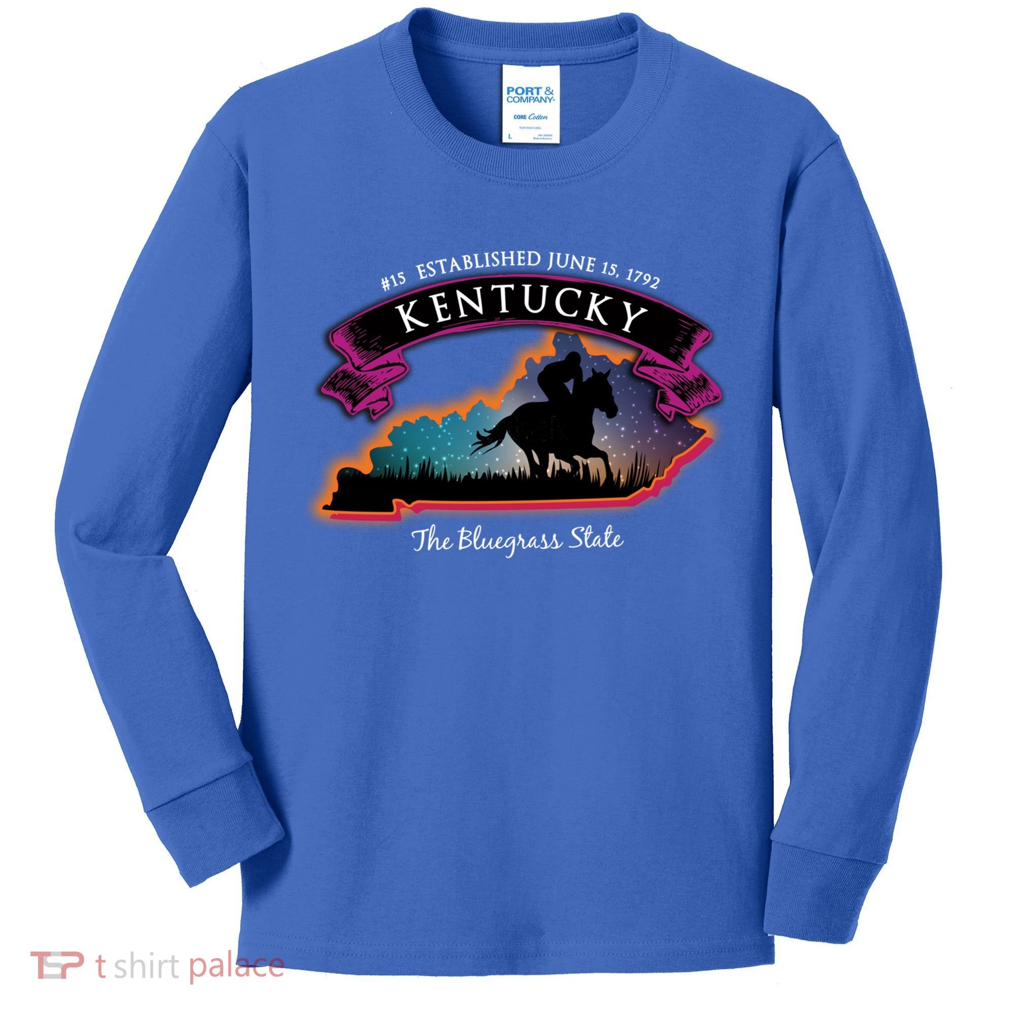 Kentucky Horse Racing Souvenir Great Gift Kids Long Sleeve Shirt