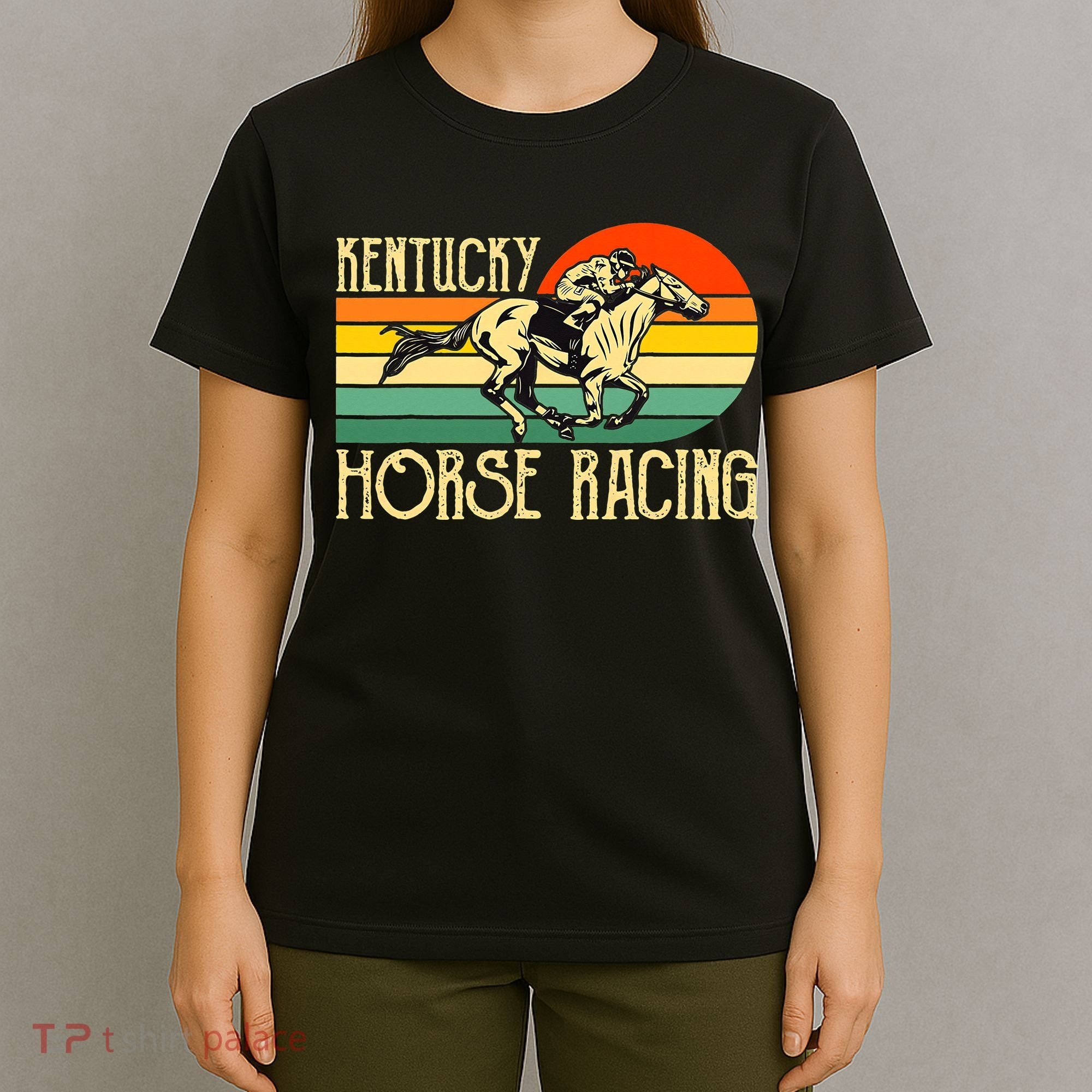 Kentucky Horse Racing Fan Retro Derby Racing Festival Party T-Shirt