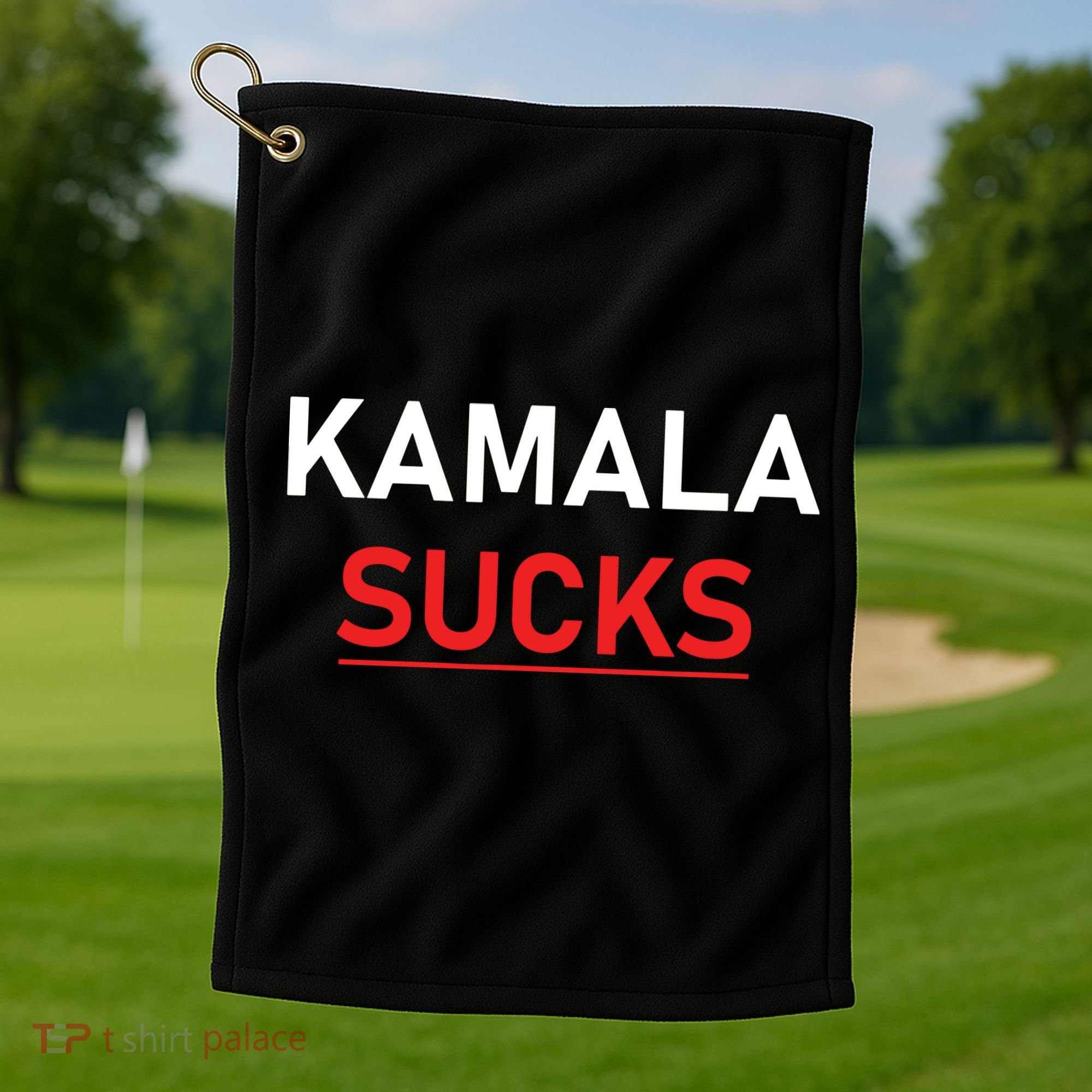 Kamala Harris Sucks Golf Towel