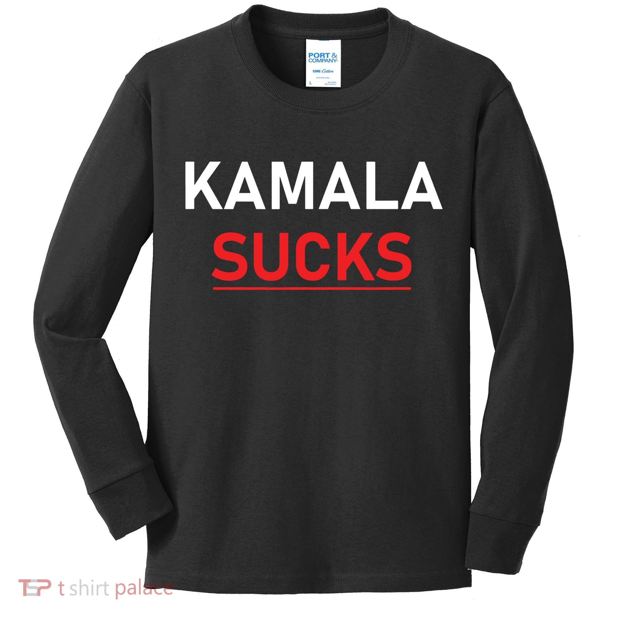 Kamala Harris Sucks Kids Long Sleeve Shirt