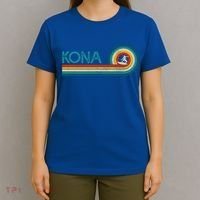 Kona Hawaii Surf Vintage Beach Surfer Surfing Gift T-Shirt thumb 4
