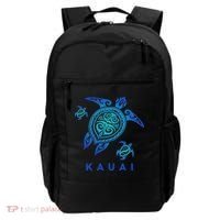 Kauai Hawaii Sea Blue Tribal Turtle Backpack thumb 0