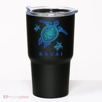 Kauai Hawaii Sea Blue Tribal Turtle Tumbler thumb 0