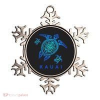 Kauai Hawaii Sea Blue Tribal Turtle Ornament thumb 0