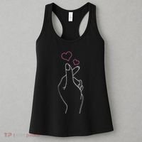 Kpop Hand Symbol Heart Kdrama Korean Pop Music Fan Gift Women's Tank Top thumb 3
