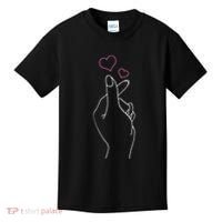 Kpop Hand Symbol Heart Kdrama Korean Pop Music Fan Gift Kids T-Shirt thumb 0