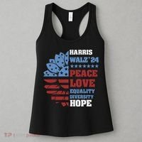 Kamala Harris Tim Walz 2024 Peace Lgbt Harris Walz Waltz Women's Tank Top thumb 3