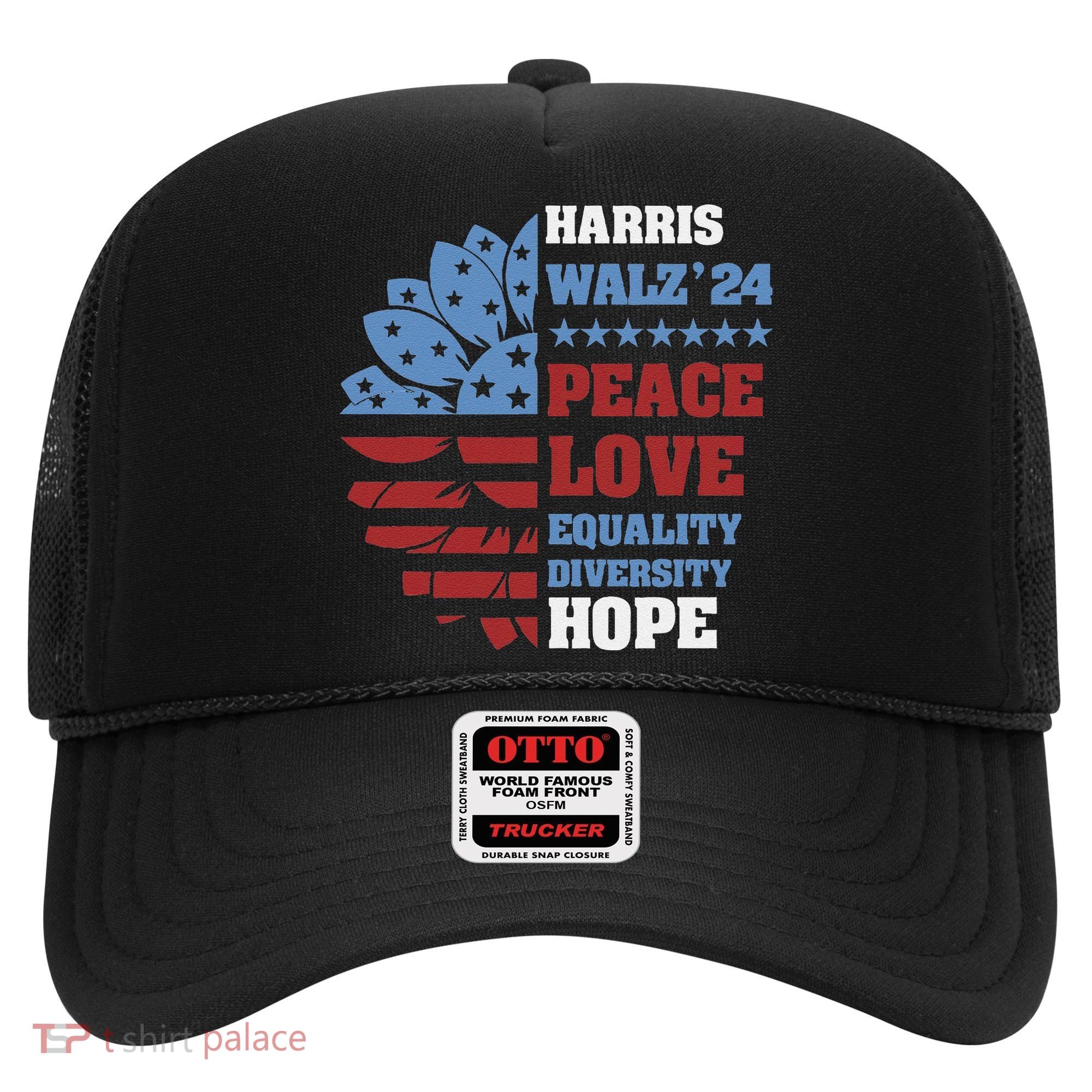 Kamala Harris Tim Walz 2024 Peace Lgbt Harris Walz Waltz Hat