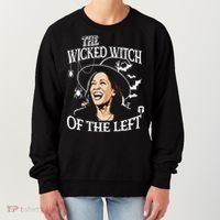 Kamala Harris The Wicked Witch Of The Left Halloween Women's Sweatshirt thumb 0