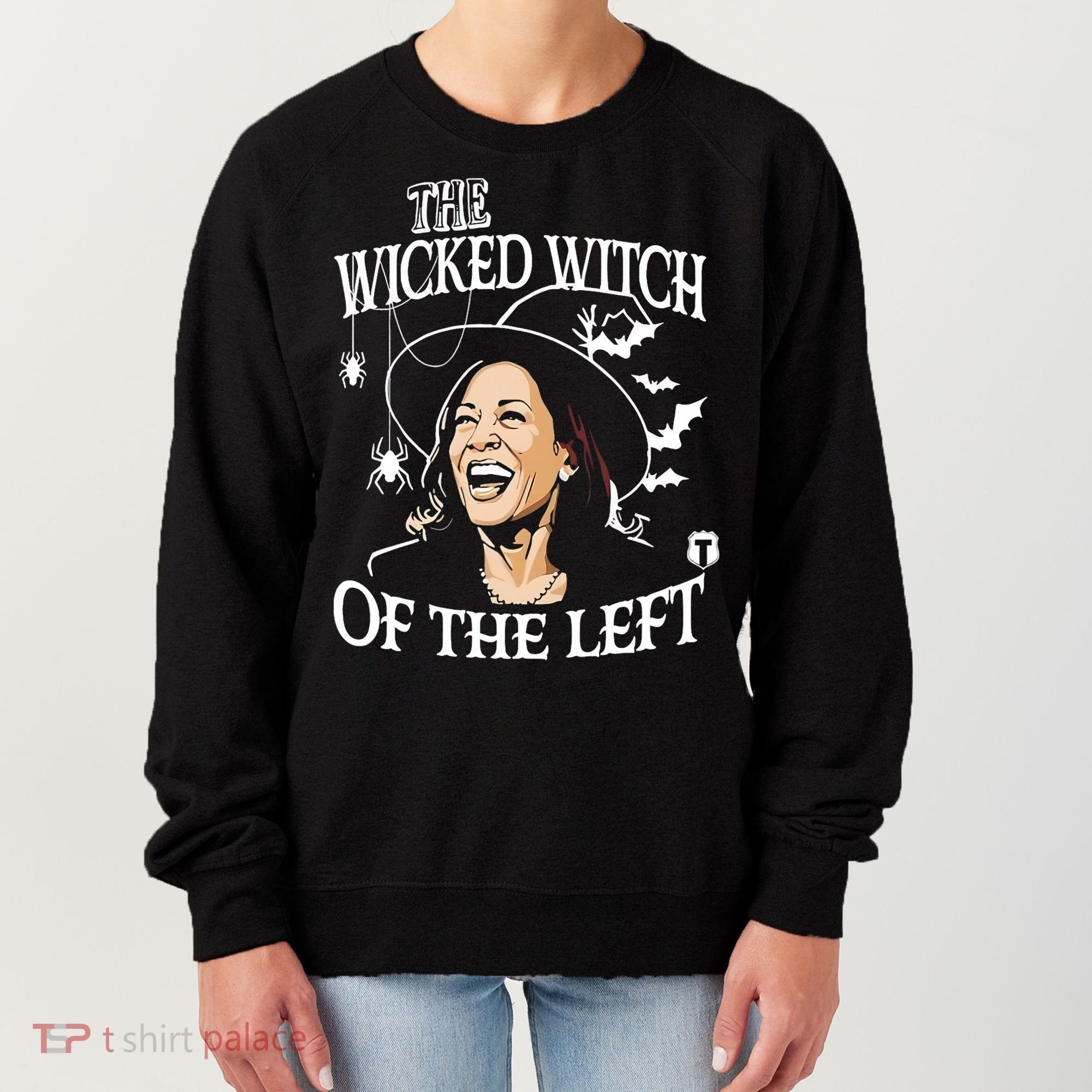 Kamala Harris The Wicked Witch Of The Left Halloween Women's Sweatshirt