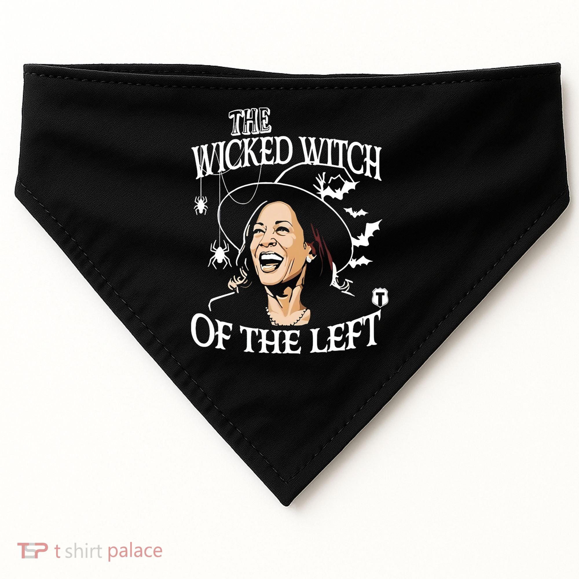 Kamala Harris The Wicked Witch Of The Left Halloween USA-Made Doggie Bandana