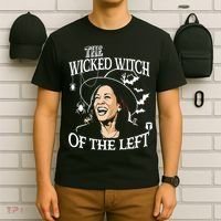 Kamala Harris The Wicked Witch Of The Left Halloween T-Shirt thumb 6