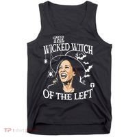 Kamala Harris The Wicked Witch Of The Left Halloween Tank Top thumb 0