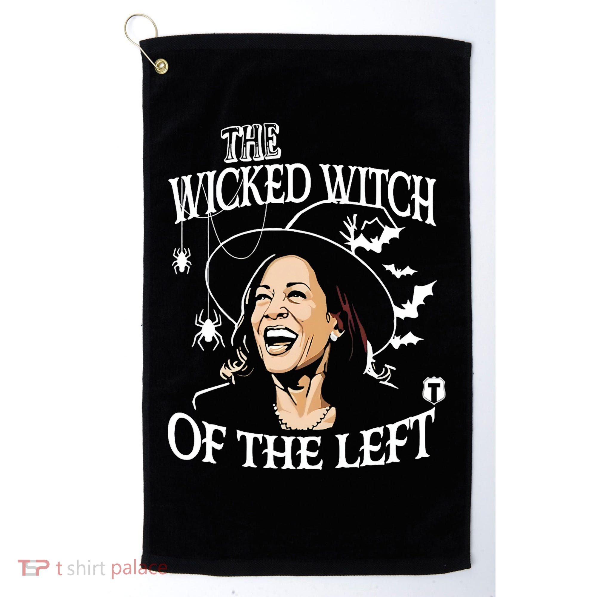 Kamala Harris The Wicked Witch Of The Left Halloween Golf Towel