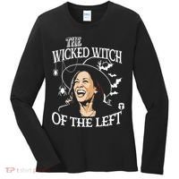 Kamala Harris The Wicked Witch Of The Left Halloween Women's Long Sleeve Shirt thumb 0