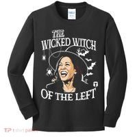 Kamala Harris The Wicked Witch Of The Left Halloween Kids Long Sleeve Shirt thumb 0