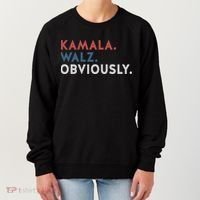 Kamala Harris Tim Walz Obviously 2024 Election Women's Sweatshirt thumb 0