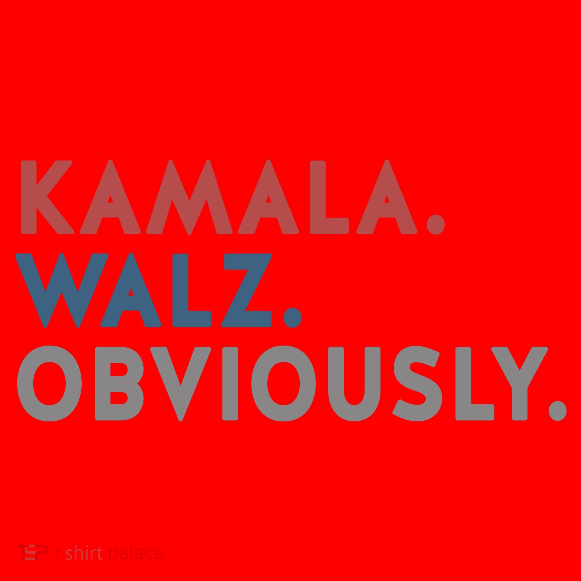 Kamala Harris Tim Walz Obviously 2024 Election Santa Hat