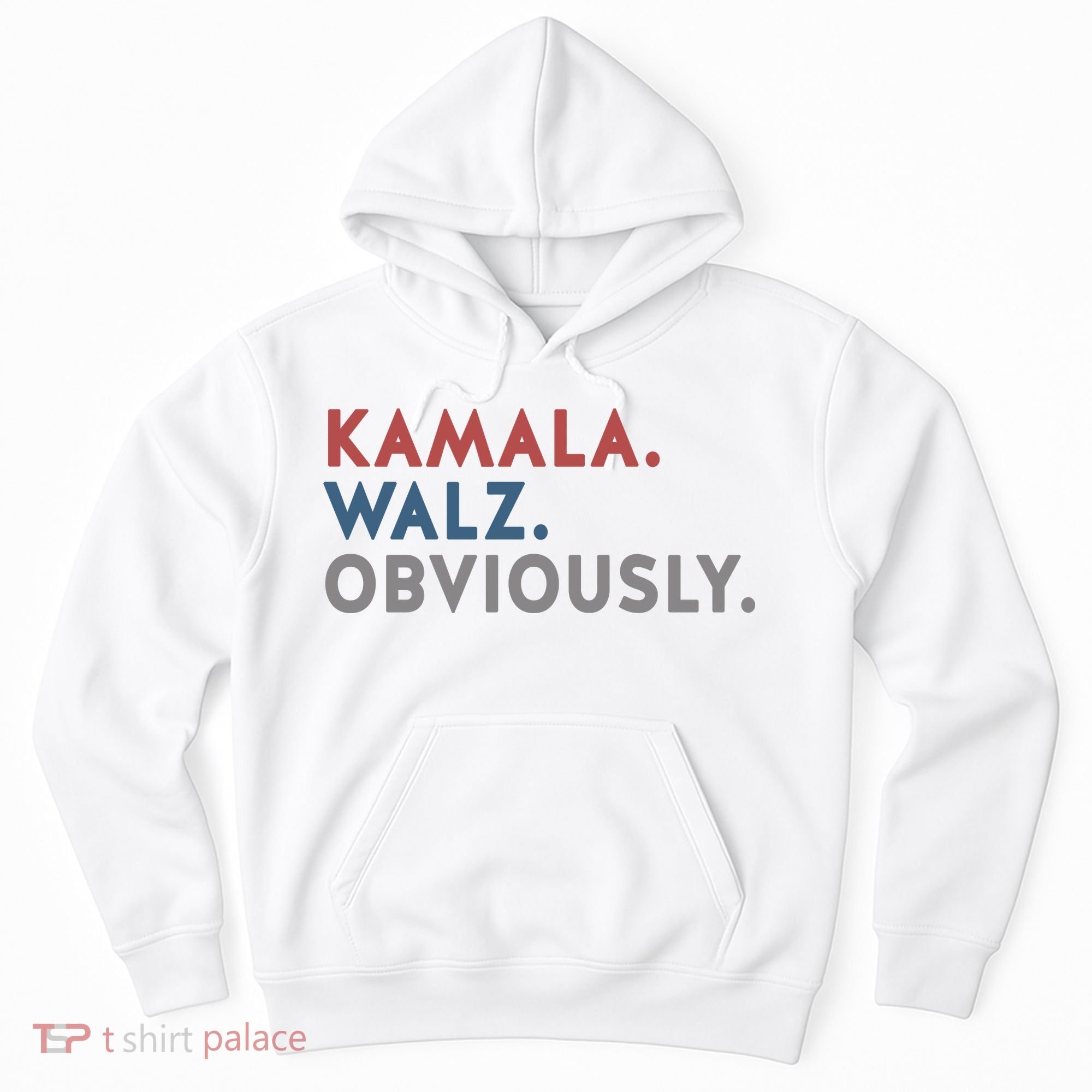 Kamala Harris Tim Walz Obviously 2024 Election Hoodie