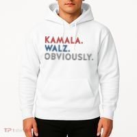 Kamala Harris Tim Walz Obviously 2024 Election Hoodie thumb 2