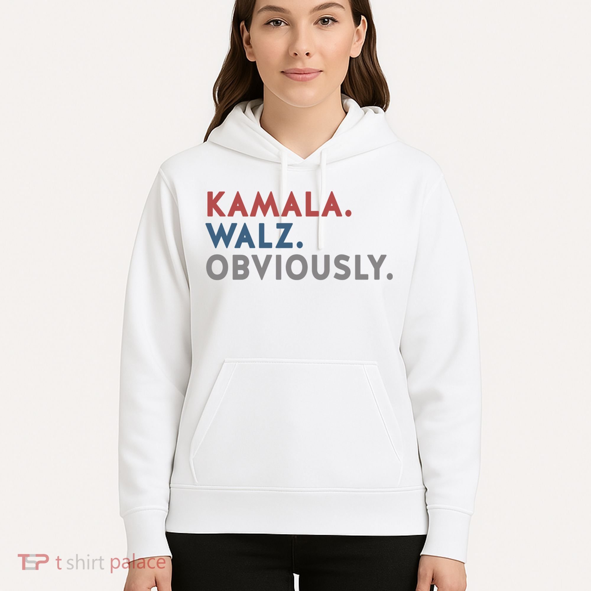 Kamala Harris Tim Walz Obviously 2024 Election Hoodie