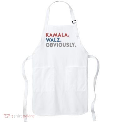 Kamala Harris Tim Walz Obviously 2024 Election Apron