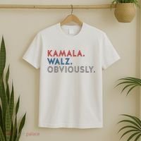 Kamala Harris Tim Walz Obviously 2024 Election T-Shirt thumb 2