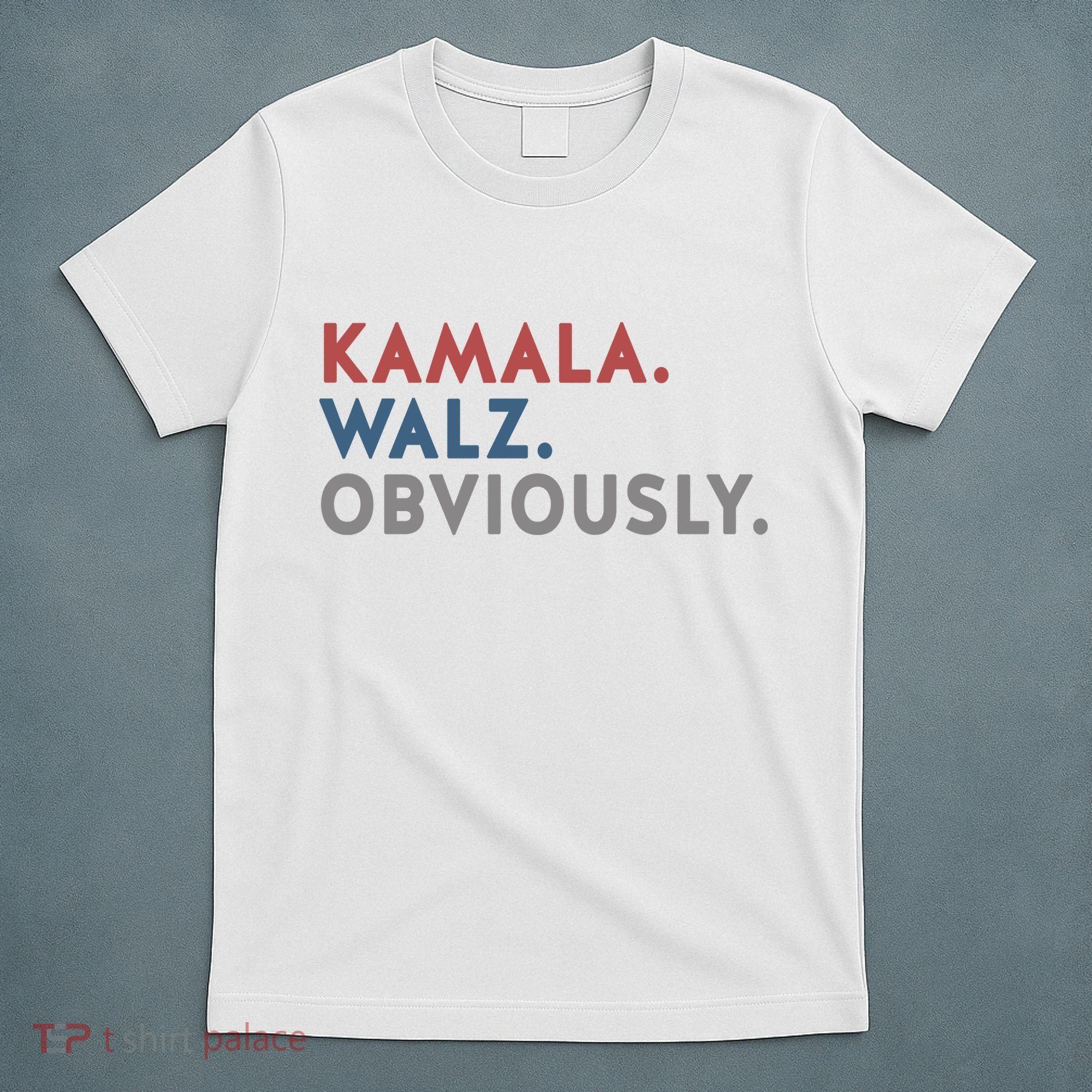 Kamala Harris Tim Walz Obviously 2024 Election T-Shirt