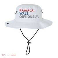 Kamala Harris Tim Walz Obviously 2024 Election Bucket Hat thumb 0