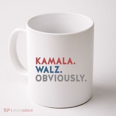 Kamala Harris Tim Walz Obviously 2024 Election Coffee Mug