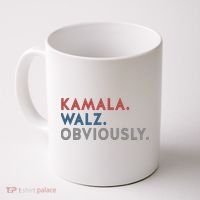 Kamala Harris Tim Walz Obviously 2024 Election Coffee Mug thumb 0