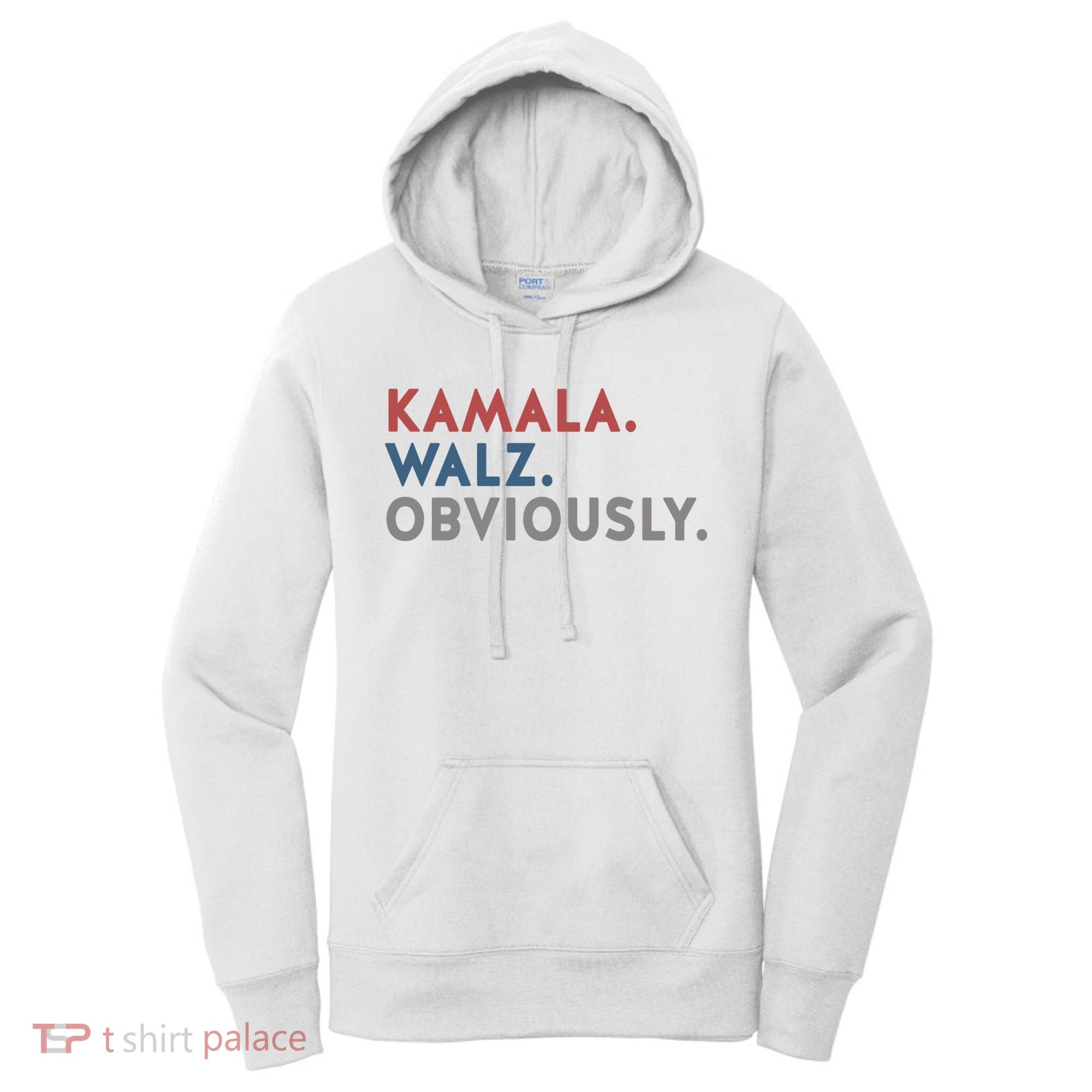 Kamala Harris Tim Walz Obviously 2024 Election Women's Hoodie