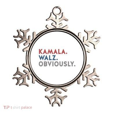 Kamala Harris Tim Walz Obviously 2024 Election Ornament